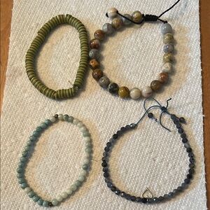 Elegant Multicolor Beaded Bracelet Set